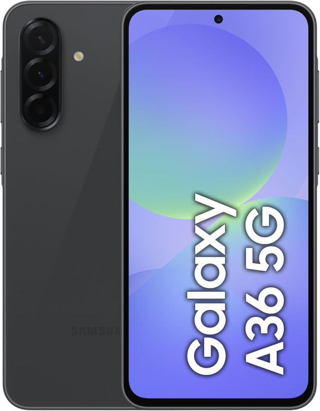 Samsung Galaxy A36 5G, Android Smartphone, 256GB Storage, 8GB RAM, Black, 6x OS Upgrades, Large Display, Octa-Core Processor 1 Year Warranty/Local Version